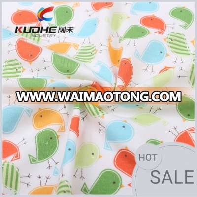 Baby interlock knit printed cotton fabrics