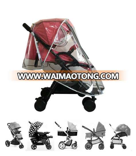 EVA material baby stroller transparent raincover with window